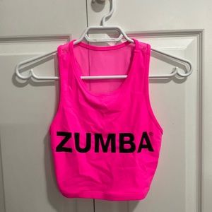 ZUMBA MESH BACK CROP TANK